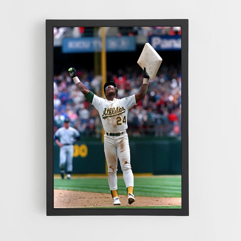 Poster Rickey henderson – affiche Baseball (vue 2)